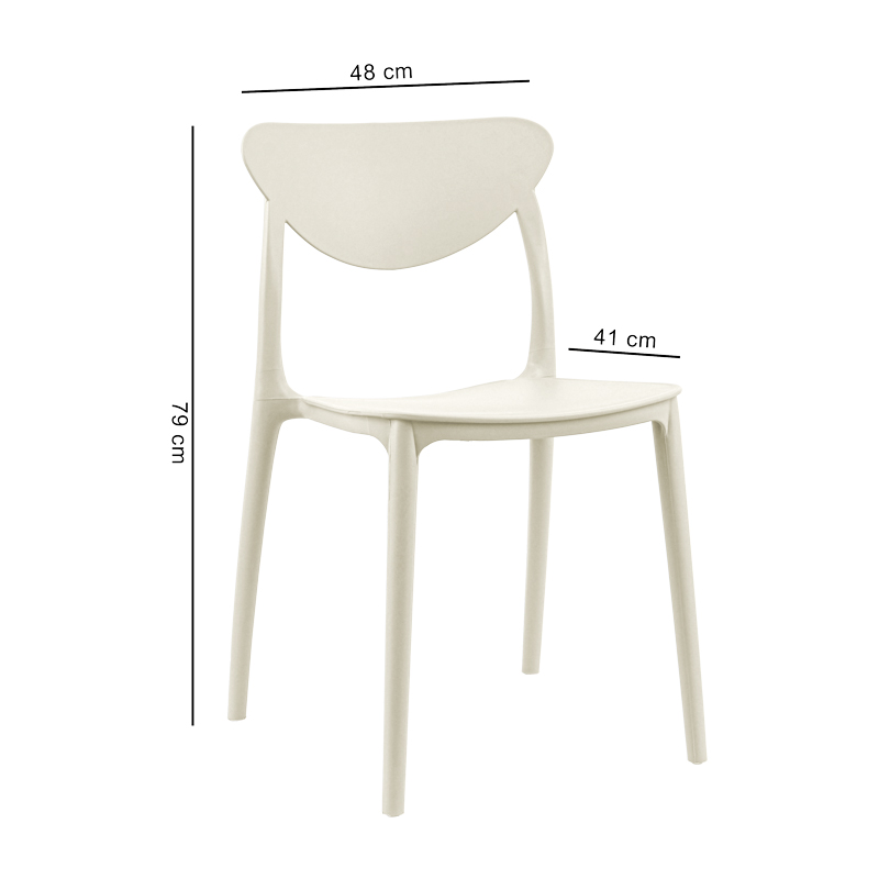Chaise 'Florence' blanche 