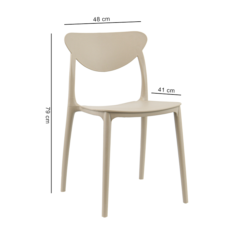Chaise 'Florence' couleur taupe 
