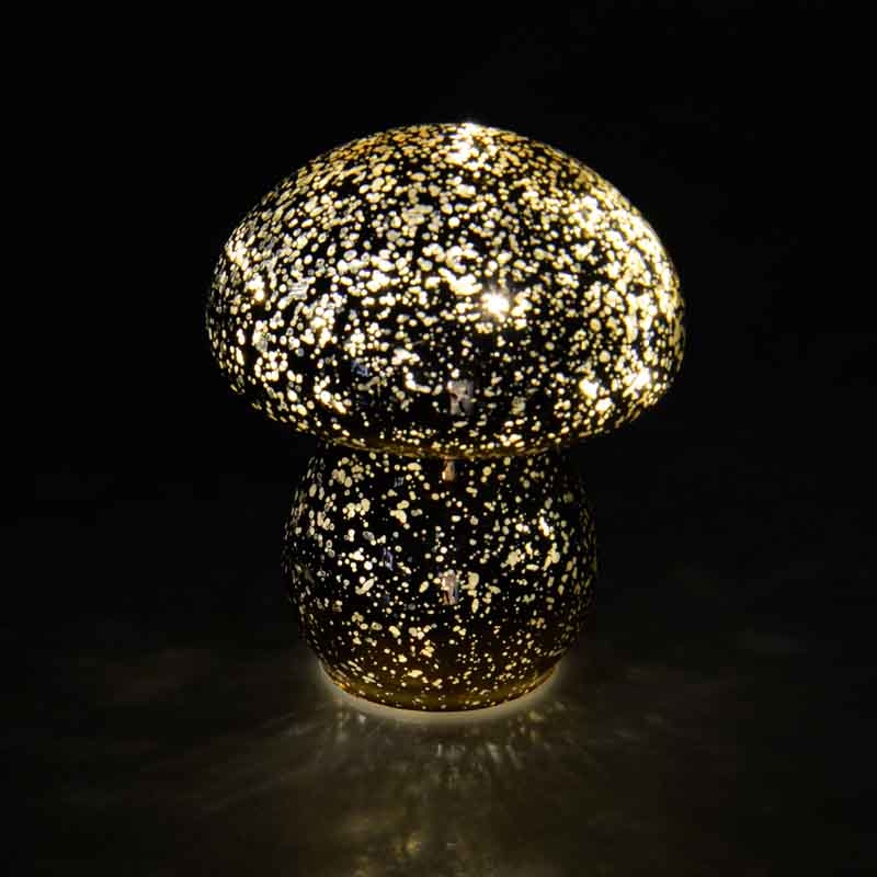 Champignon lumineux 'Secrets des Bois' doré