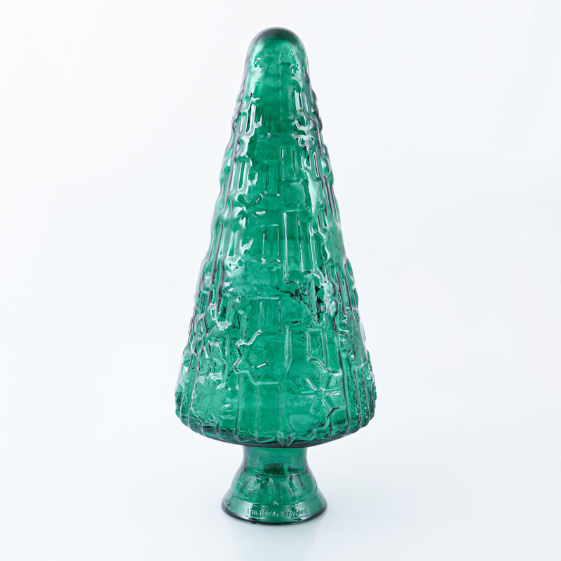 Sapin géant en verre recyclé vert 