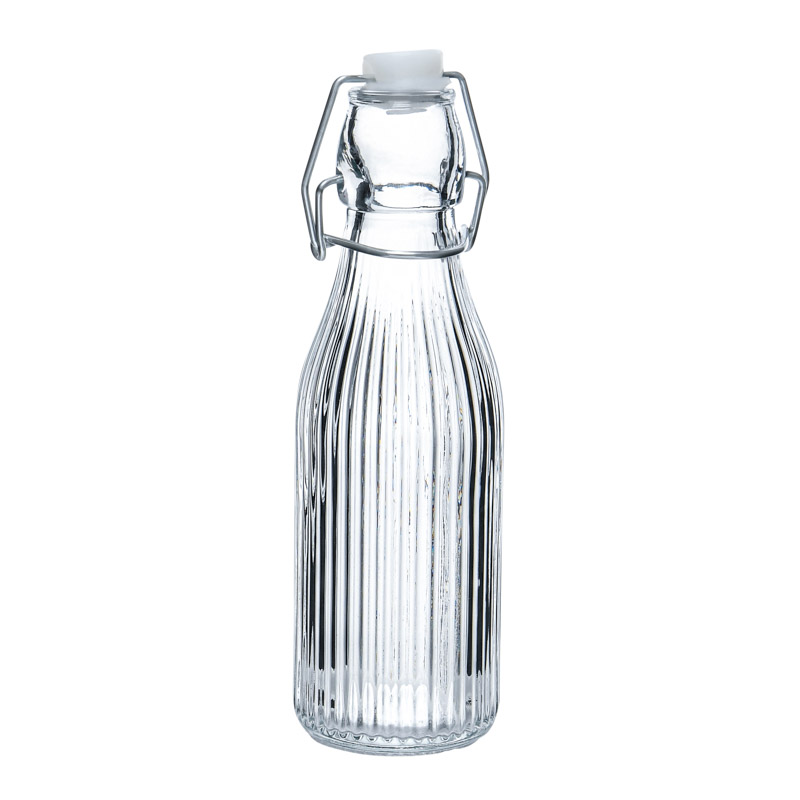 Mini-bouteille en verre strié 'Cucina' 20cl 