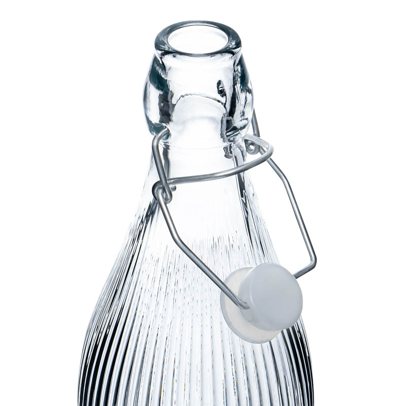 Bouteille en verre strié 'Cucina' 95cl 