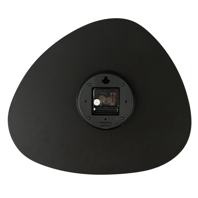 Horloge 'Galet' noire 