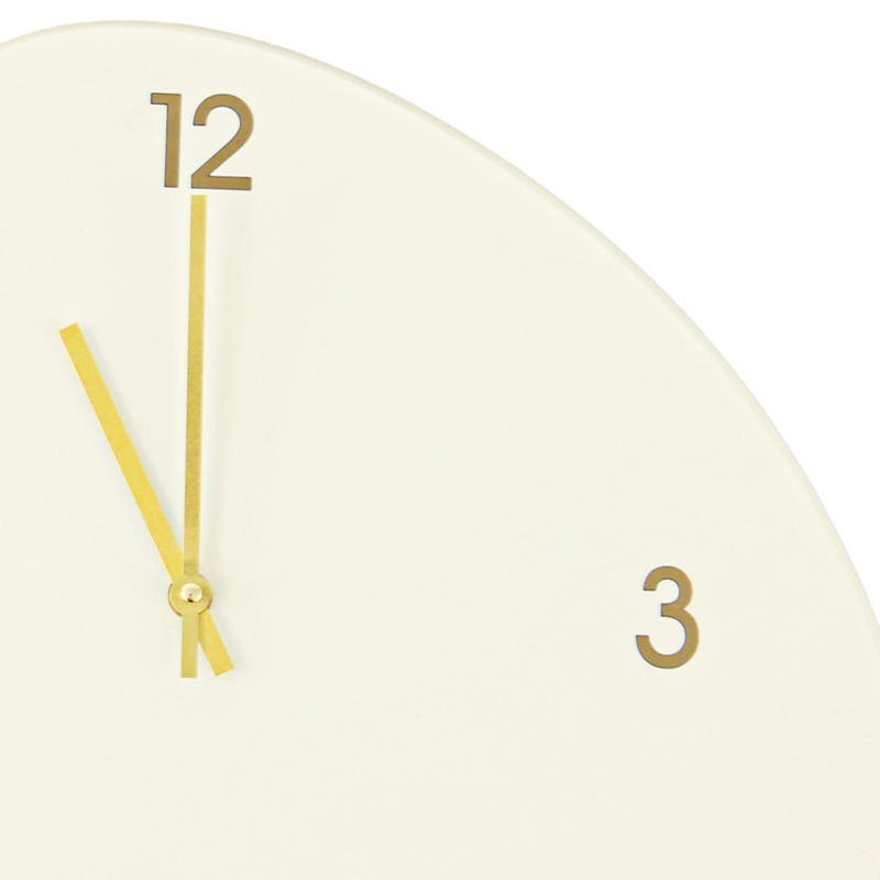 Horloge 'Galet' beige
