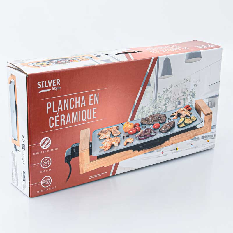 Plancha en céramique 'Silver Style'