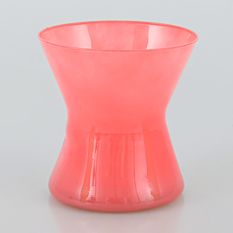 Vase diabolo rose