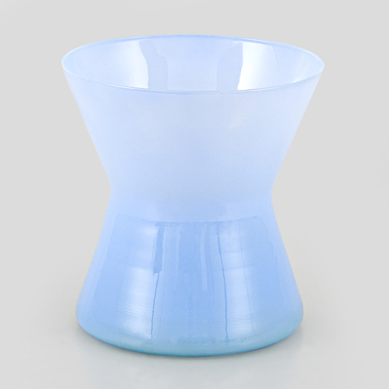 Vase diabolo bleu