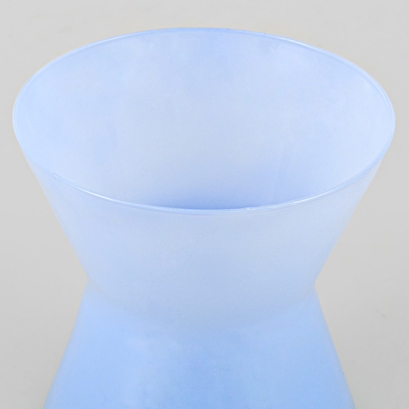 Vase diabolo bleu