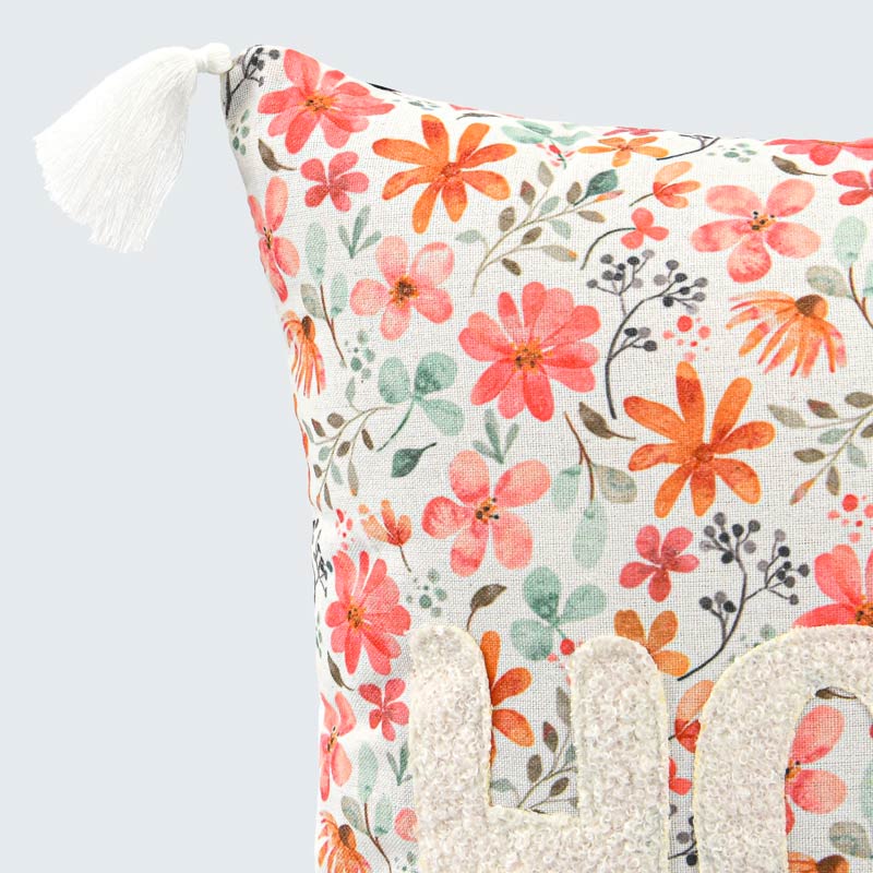 Coussin imprimé floral