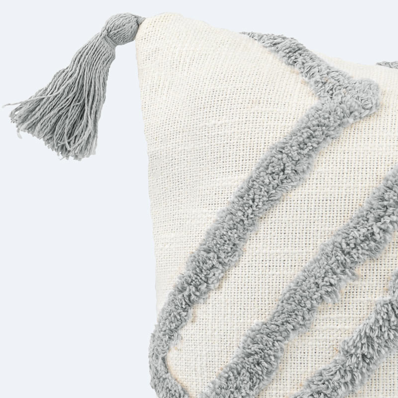 Coussin tufté 'Sari'