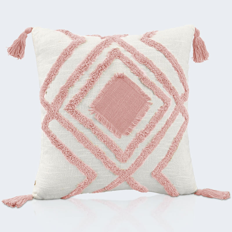 Coussin tufté 'Sari'