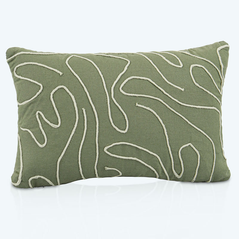 Coussin 'Sharma' kaki