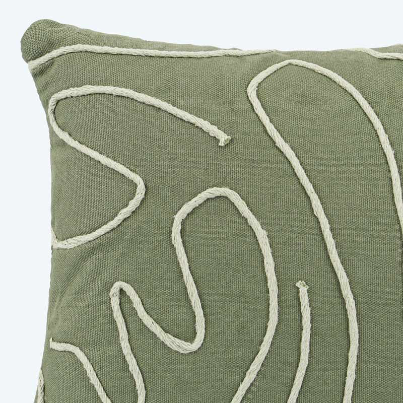 Coussin 'Sharma' kaki