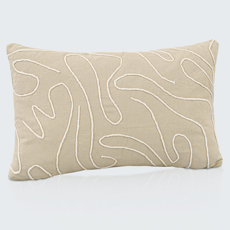 Coussin 'Sharma' beige