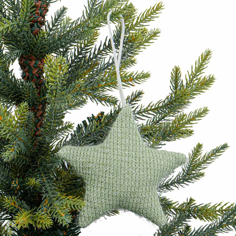 Décoration étoile 'Jardin d'Hiver' vert d'eau