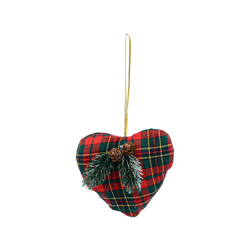 Décoration de sapin tartan 'Noël d'Antan' 