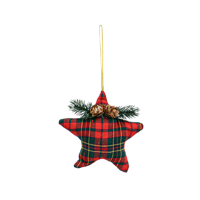 Décoration de sapin tartan 'Noël d'Antan' 