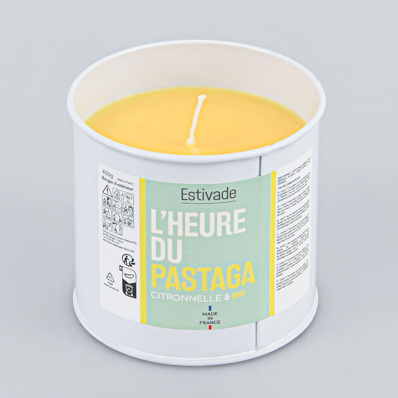 Bougie à la citronnelle en pot