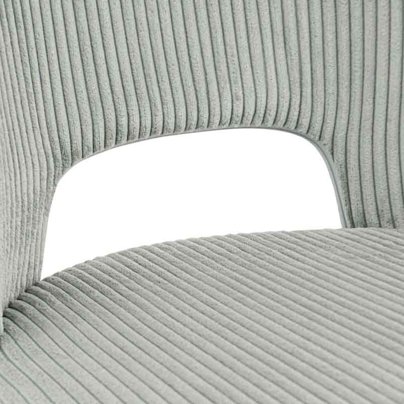 Chaise 'Ninon' velours vert d'eau