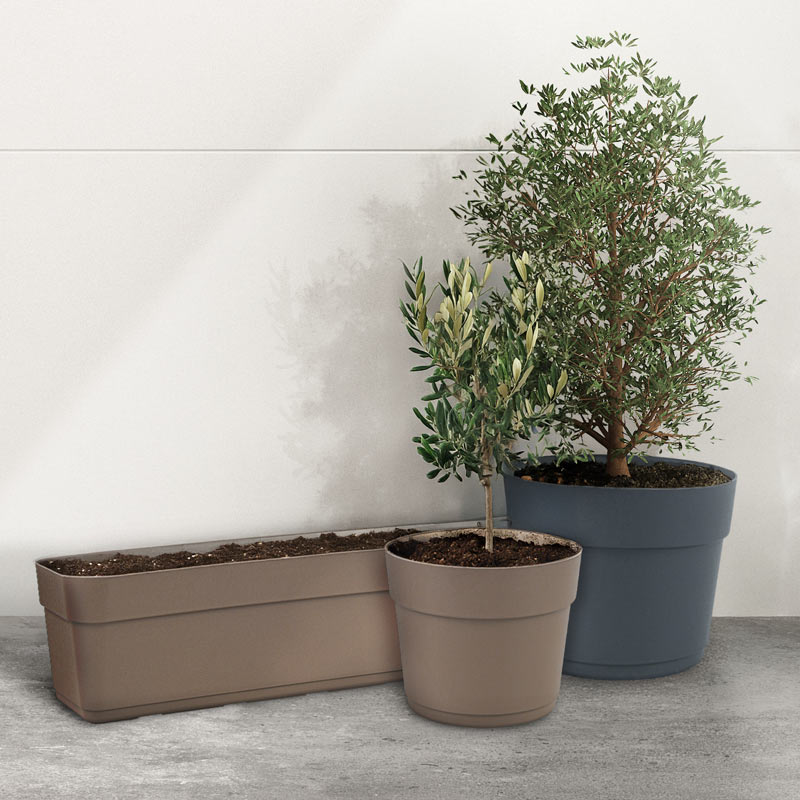 Jardinière 'Blossom' en plastique recyclé