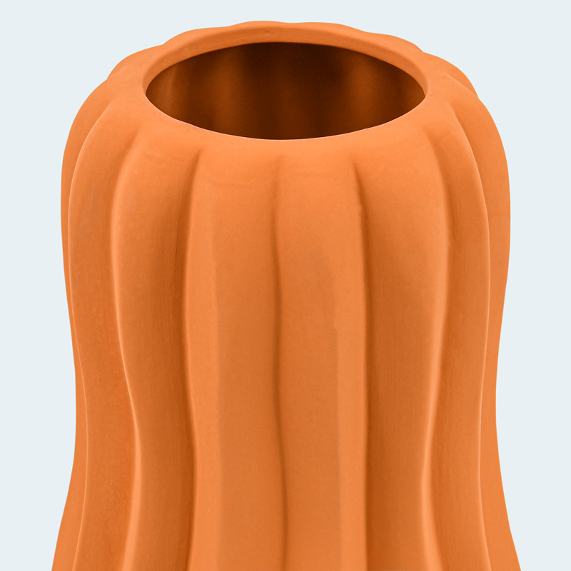 Vase citrouille ocre
