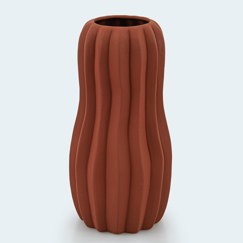 Vase citrouille terracotta