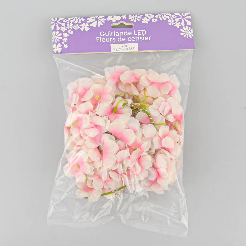 Guirlande lumineuse fleurs de cerisier