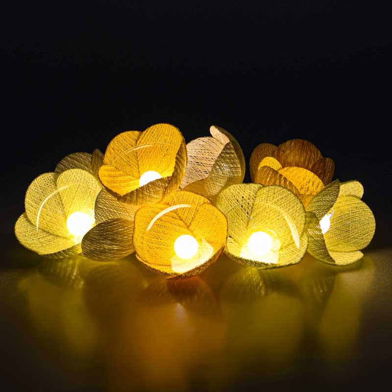 Guirlande lumineuse 10 fleurs 