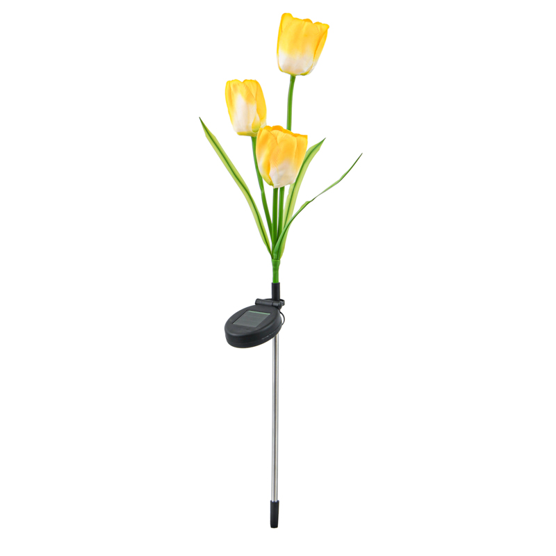 3 tulipes artificielles à planter