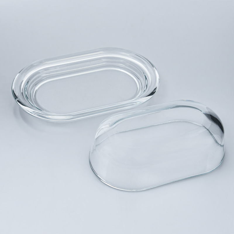 Beurrier en verre transparent 