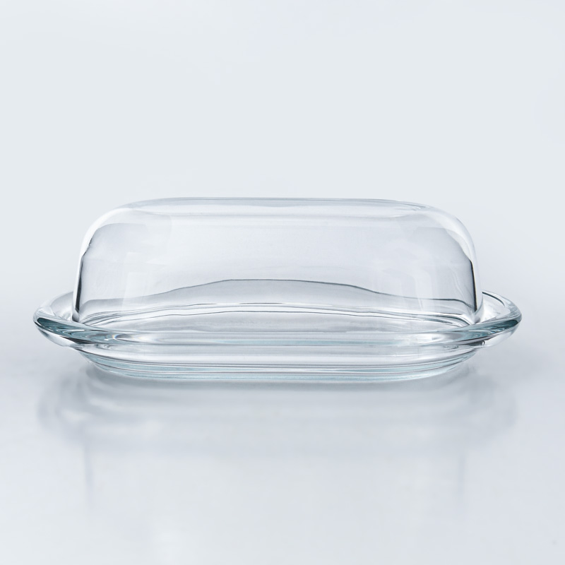 Beurrier en verre transparent 