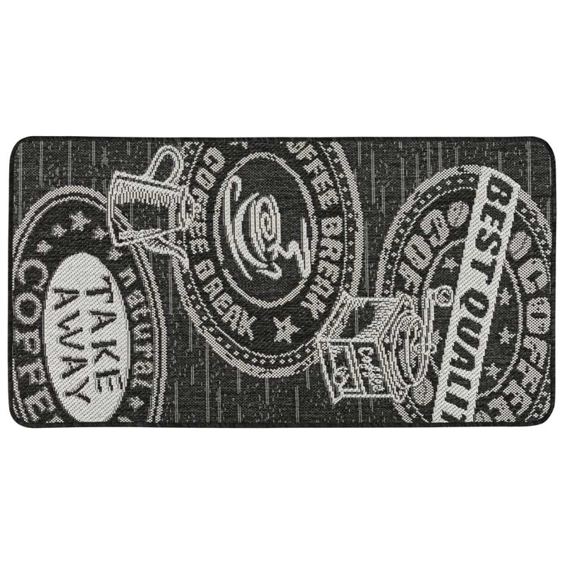 Tapis de cuisine 'Coffee' noir