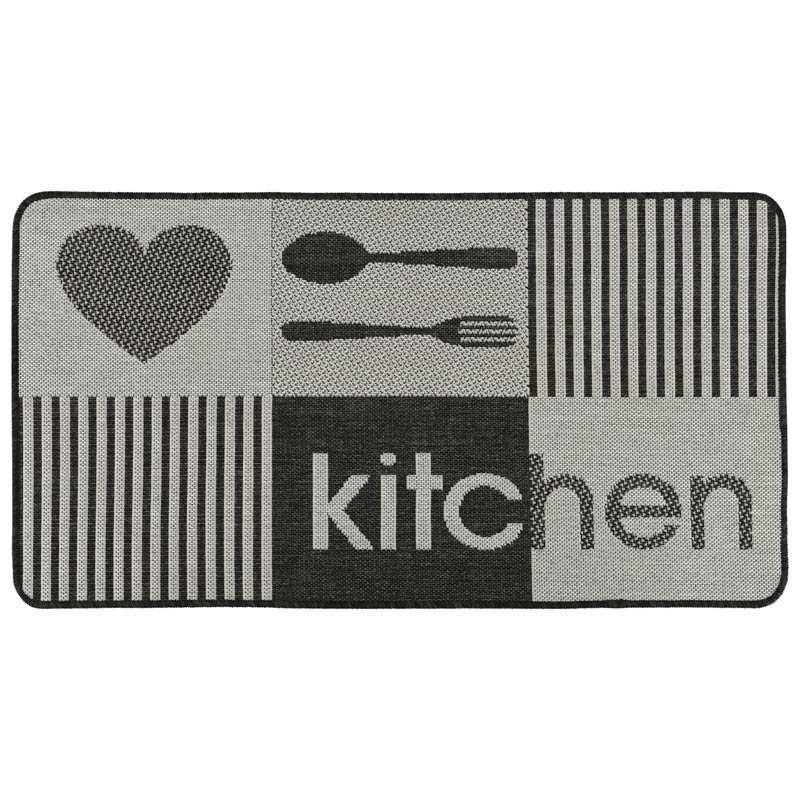 Tapis de cuisine 'Kitchen' gris
