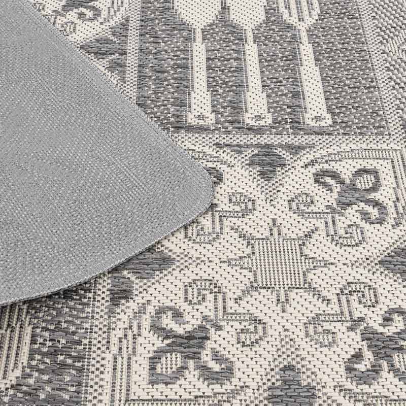 Tapis de cuisine mosaïque gris