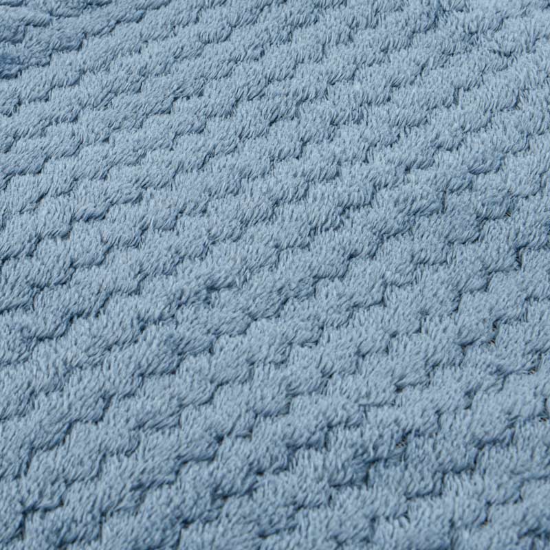 Plaid microfibre 'Zaggy' bleu