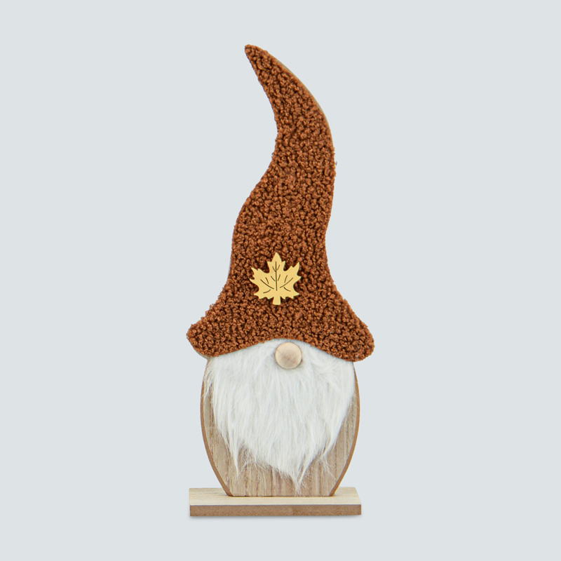 Gnome bouclettes à poser marron