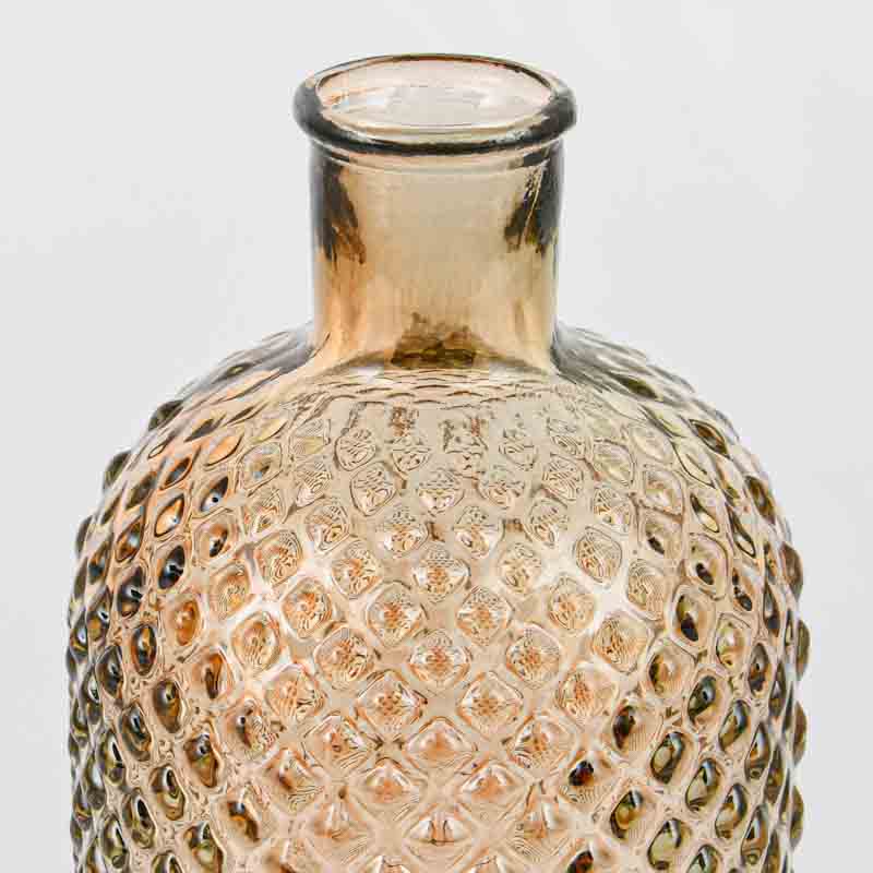 Vase 'Diamond' marron