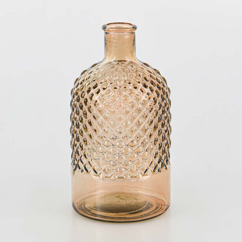 Vase 'Diamond' marron