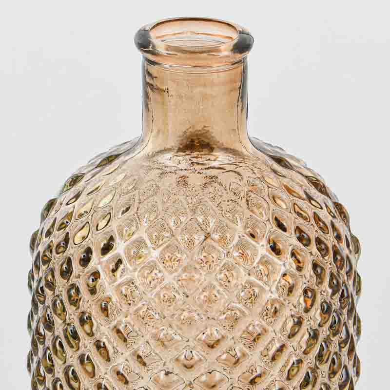 Vase 'Diamond' marron