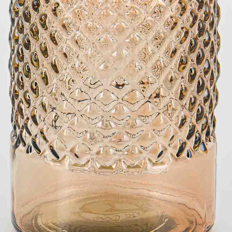 Vase 'Diamond' marron