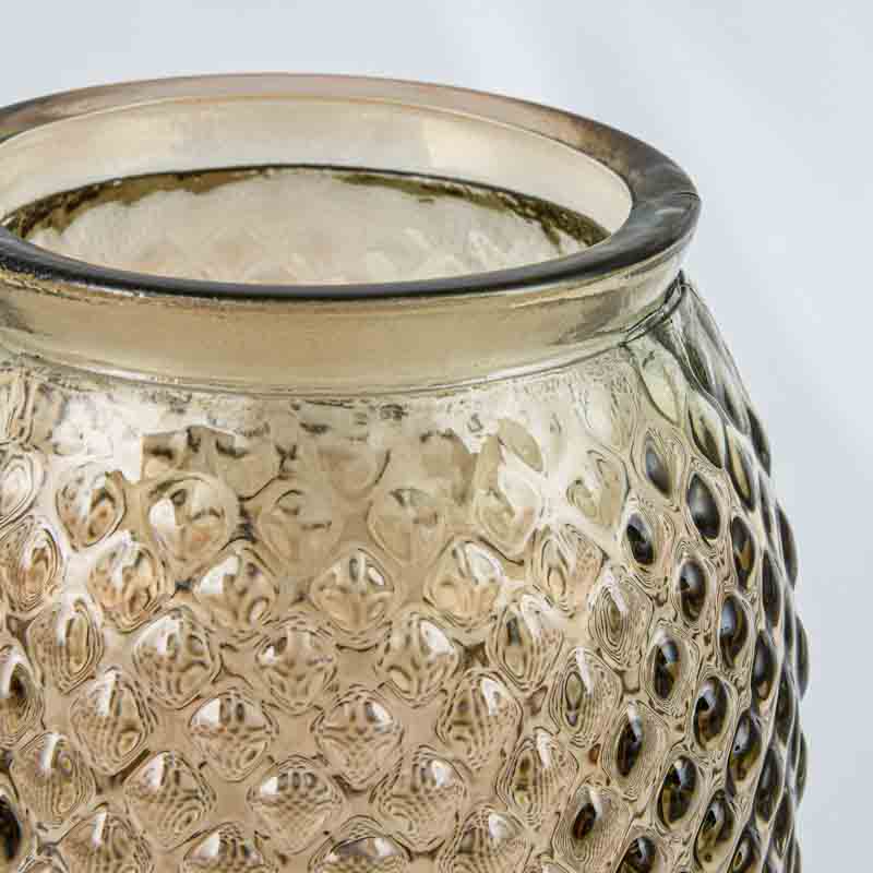 Vase 'Diamond' marron