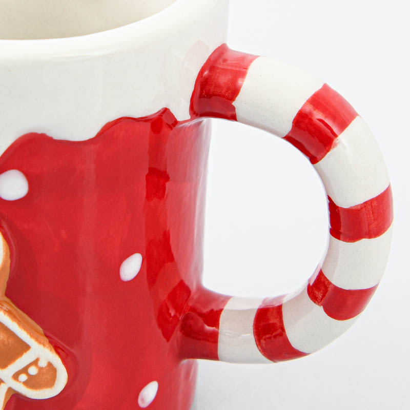 Mug de Noël 'Funny' décor pain d'épices 38cl