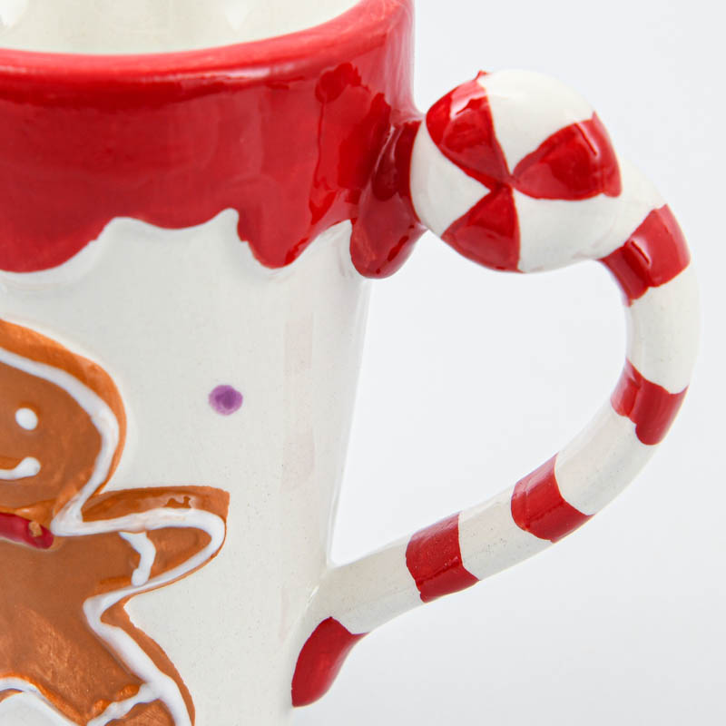 Mug de Noël 'Funny' décor pain d'épices 35cl
