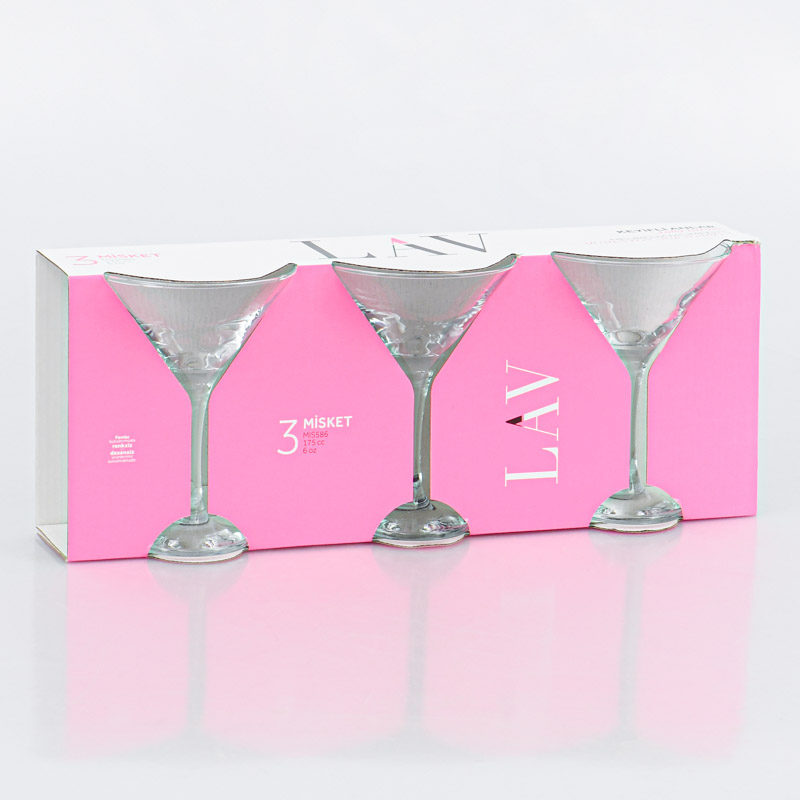Lot de 3 coupes à cocktail 'Misket' 17,5cl