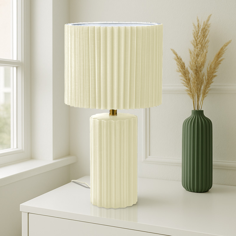 Lampe à poser 'Alba' blanc