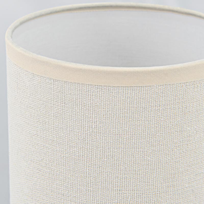 Lampe avec abat-jour 'Zelie' blanche 
