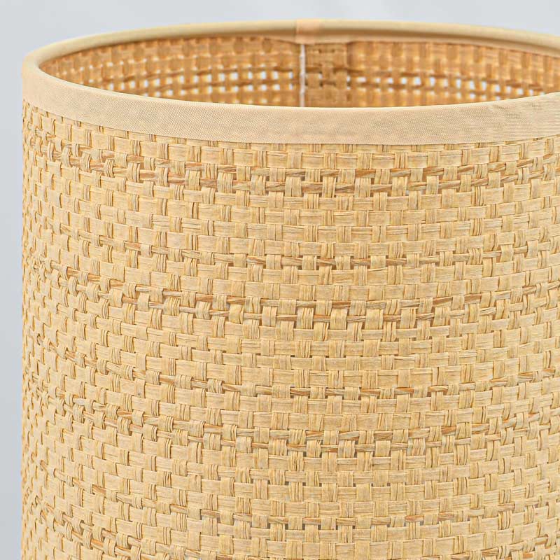 Lampe avec abat-jour 'Oria' blanche 