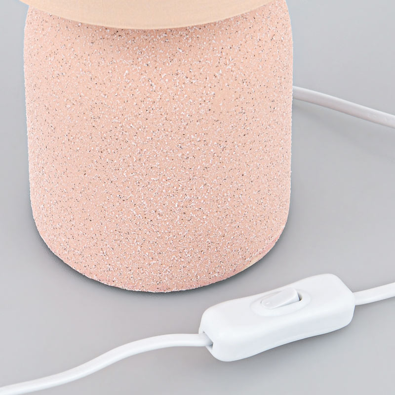 Lampe avec abat-jour 'Jasna' rose