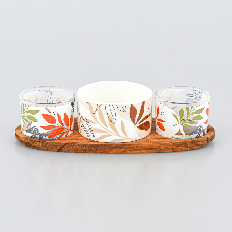 Set apéritif 'Leaves'