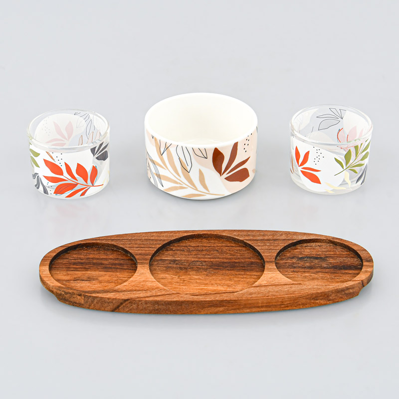 Set apéritif 'Leaves'